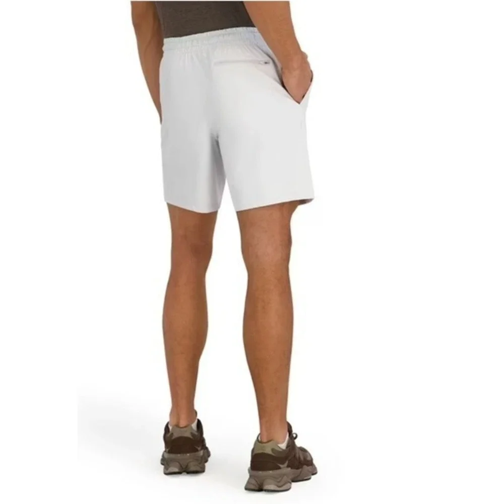 Outdoor Voices Gray HiFlex Men Athletic Moisture Wicking Zip Pockets Shorts L